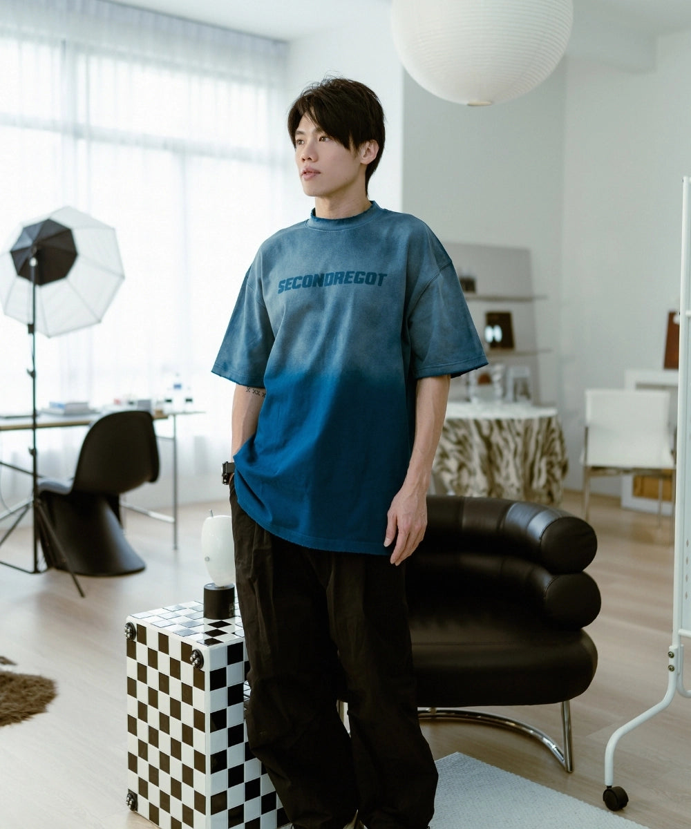 2ND MIST SPRAY TEE BLUE