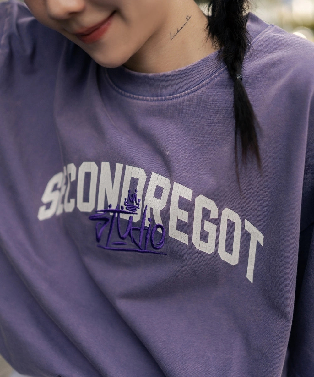 2ND WASHED RIFT TEE PURPLE